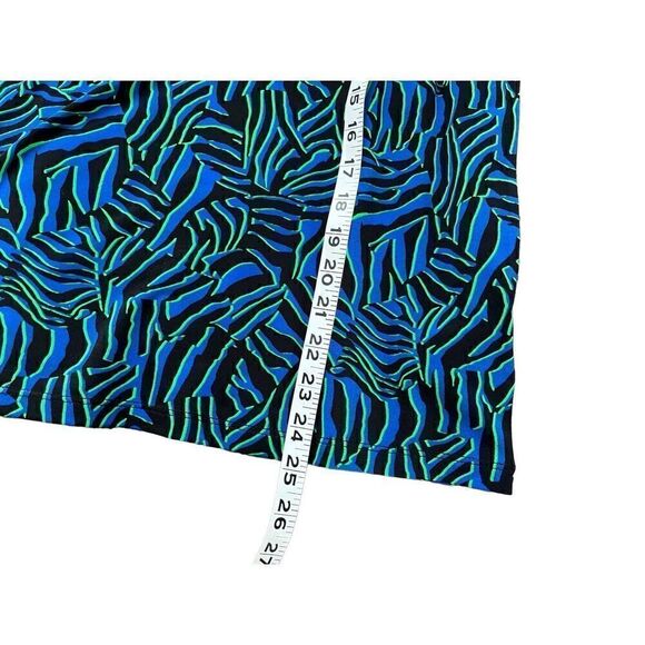 Michael Kors blue and black zebra patterned blouse - M - Picture 3 of 8
